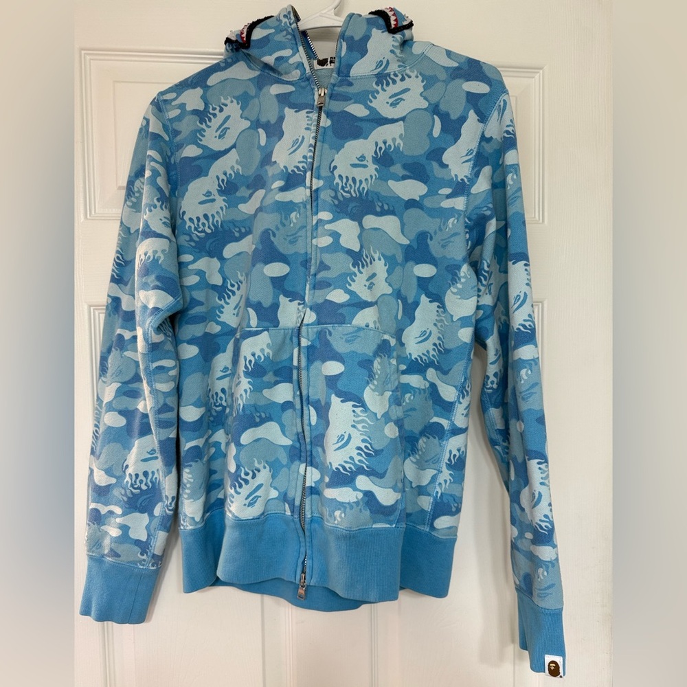 Bape Blue Camo Full-Zip Jacket